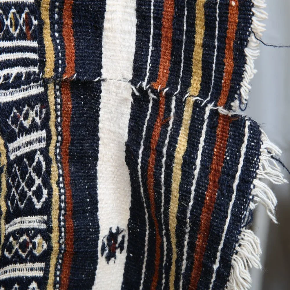 Rare Early 20th Century Khasa Arkilla Kerka Hand Woven Bridal Blanket Ma…